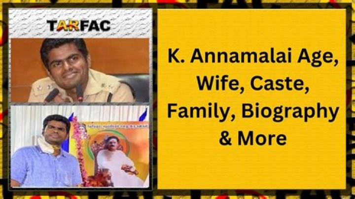 A Window Into K Annamalai's Wife's World